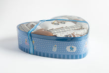 Load image into Gallery viewer, Heart Shaped Blue and Brown Baby Hamper