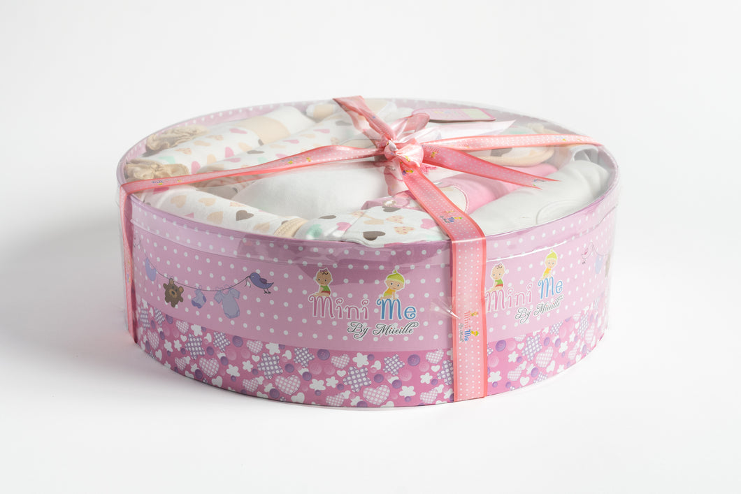 Circular Pink Baby Hamper