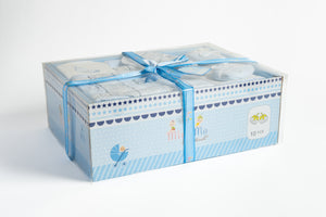 Rectangular Blue Baby Hamper